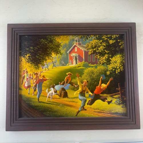 Vtg framed school out - vtg,