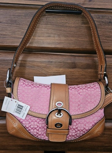 Coach small vintage pink - pink, tan