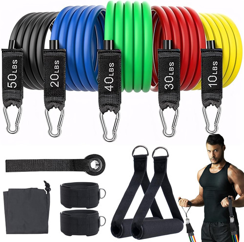 Resistance bands workouts set - resistance,