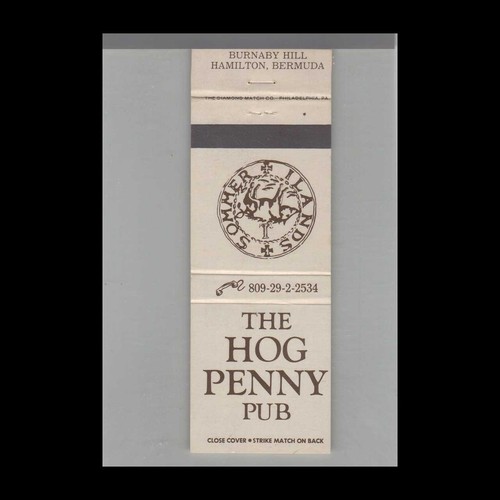 Matchbook cover pig wayne - matchbook, wayne's