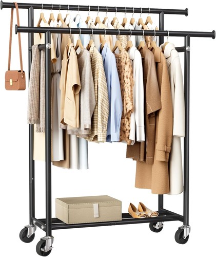 Clothes rack double rods - double,