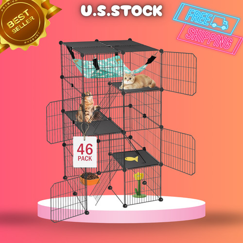 New cat cage tier diy - cat,