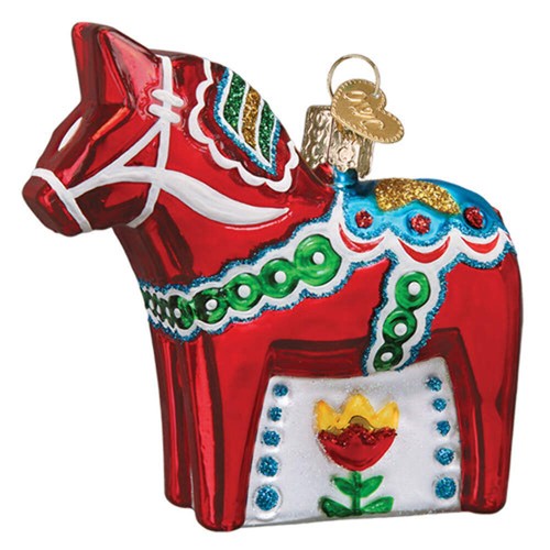 Swedish dala horse ornament - swedish,