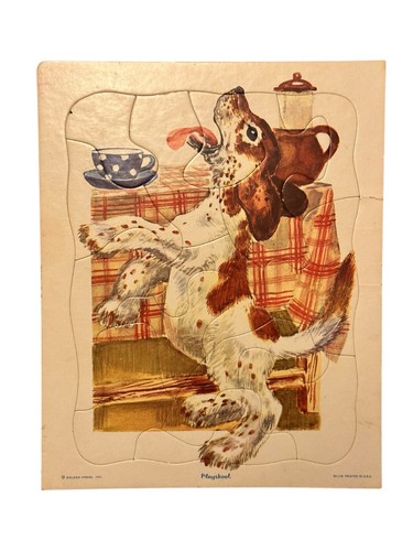 Golden frame tray puzzle - frame,