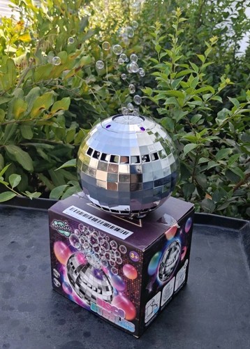 Silver disco ball bubble - ball,