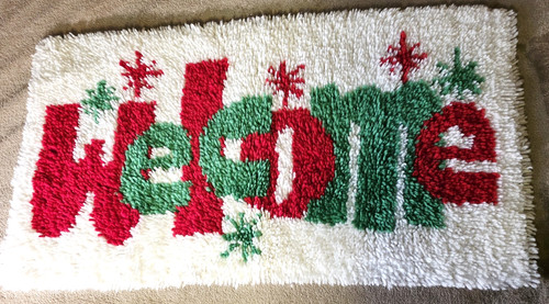 Christmas welcome latch - christmas,