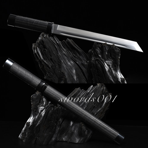 Black tanto knife carbon - black,