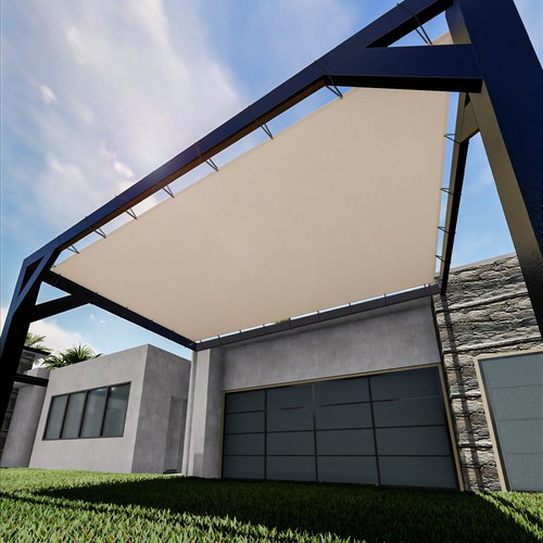 20ft waterproof sun shade - 20ft,