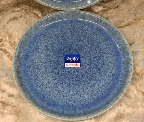 Denby dinner plates blue - denby,
