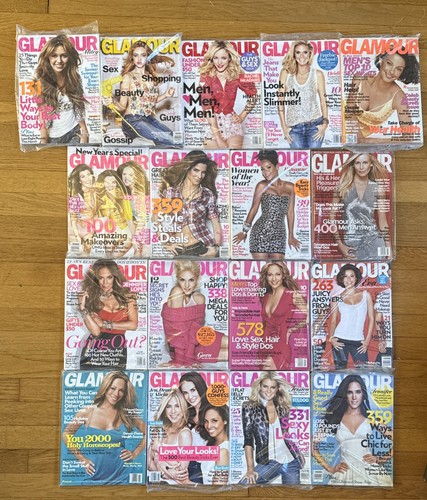 Glamour magazine vintage - glamour, lot
