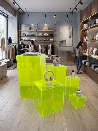 Fluorescent green acrylic - fluorescent,