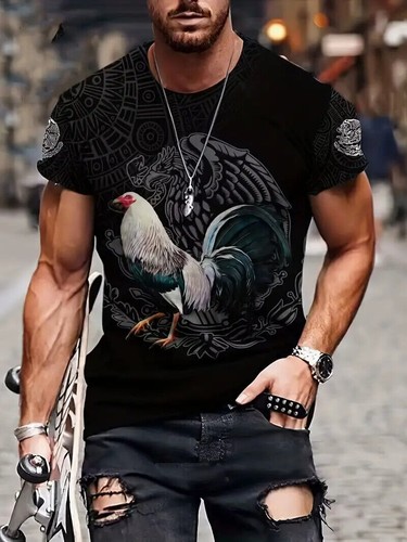 Shirt rooster mexican - t-shirt,