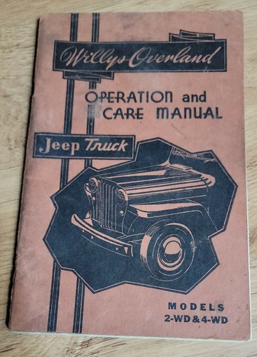 Willys overland owner - willys-overland, owner's