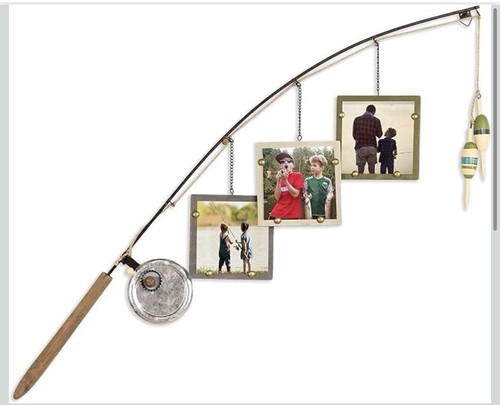 Fishing pole triple photo - fishing,