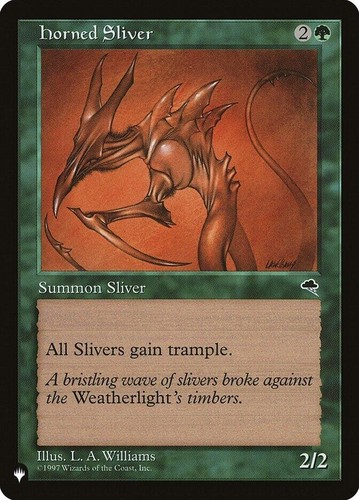Mtg horned sliver the - nm,