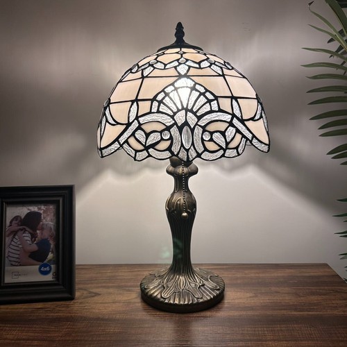 Tiffany style table lamp white - tiffany,