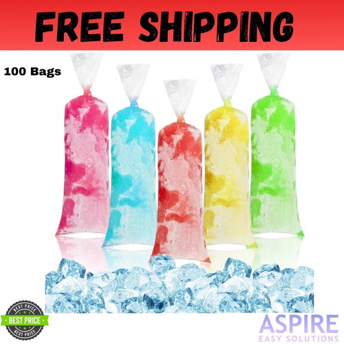 100 ice candy plastic - ice, bags