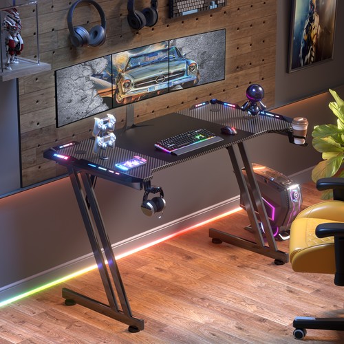 Inch gaming desk with - inch,
