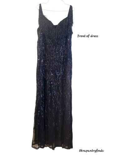 Elegant beaded neck black - v-,