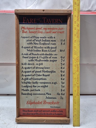Vintage fare tavern sign - vintage,