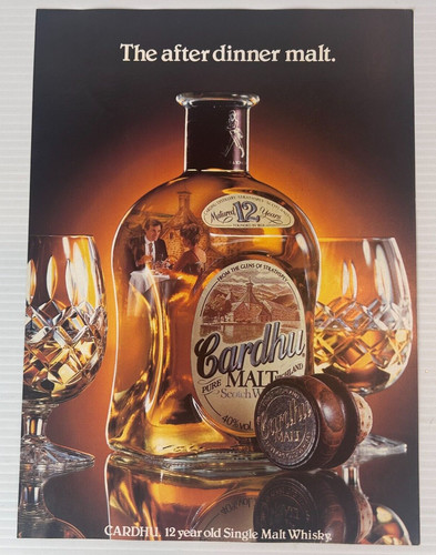 1986 cardhu malt whisky - cardhu,