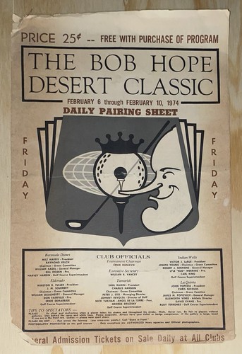 Vintage 1974 bob hope desert - hope,