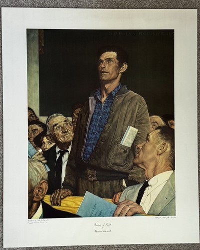 Norman rockwell freedom of - rockwell,