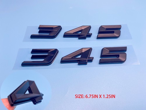 Matte black 345 - black, badge