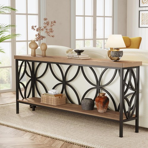 Long console table with - console,