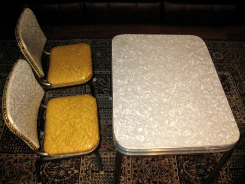 Vintage 1950 formica table - vintage, 1950's