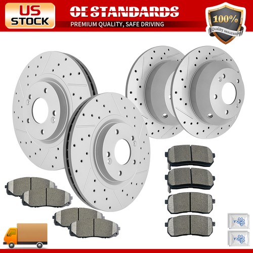 Front rear disc rotors - rear, ceramic