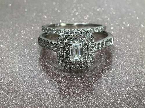 Lady diamond wedding set 58 - lady's,