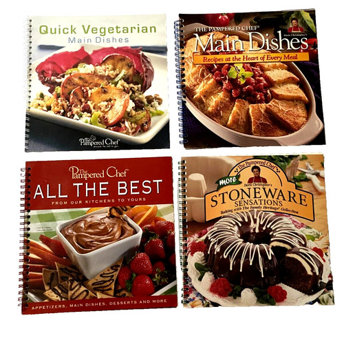Lot pampered chef cookbooks - lot,