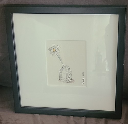 Watercolor framed painting - framed,