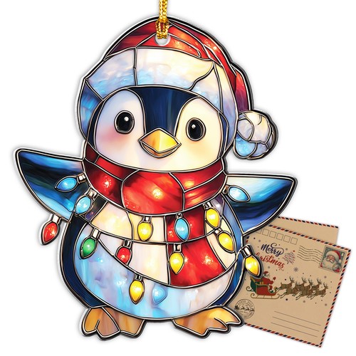Penguin christmas ornaments - penguin,
