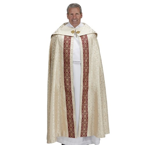 Ivory benedictus gothic cope - benedictus,