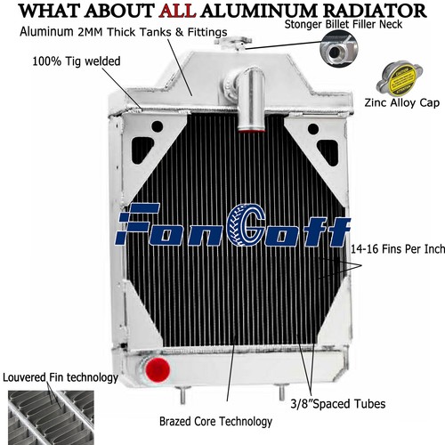 Row aluminum radiator - aluminum,