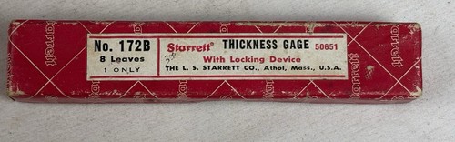 Starrett 172b box only - 172b,