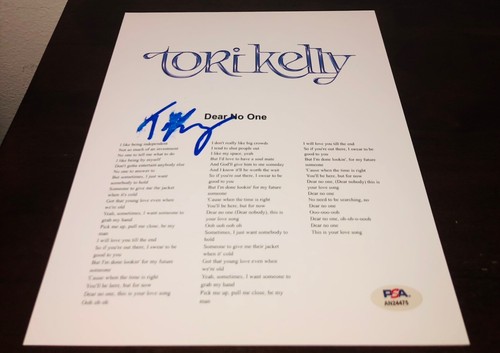 Tori kelly dear one signed - kelly, no