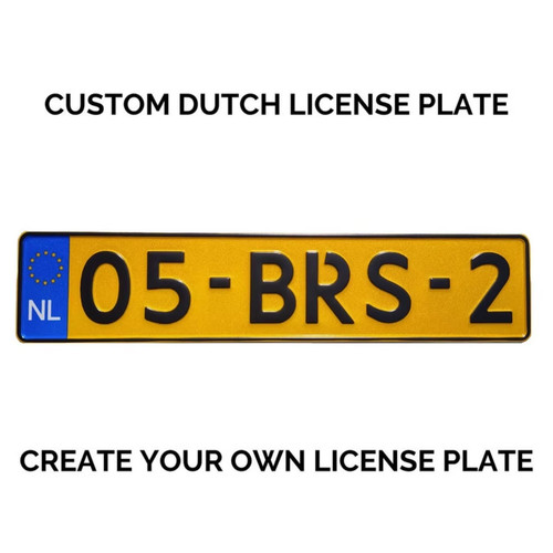 Custom dutch license plate - dutch,