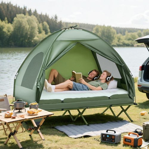 Person tent cot in - tent, cot,4-in-1
