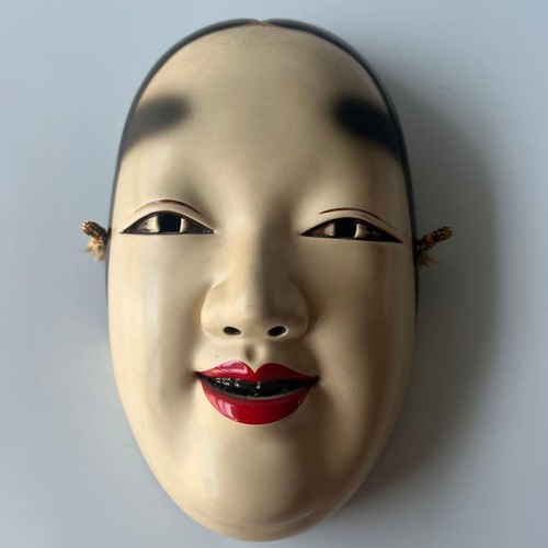 Japanese noh omote wooden - noh,