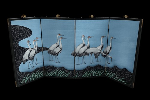 Vintage asian panel hand - vintage,