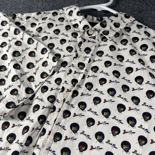 Bob ross retro - button, up