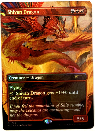 Mtg shivan dragon - mtg, borderless