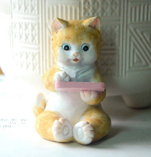 Kitten cat with - kitten, tablet