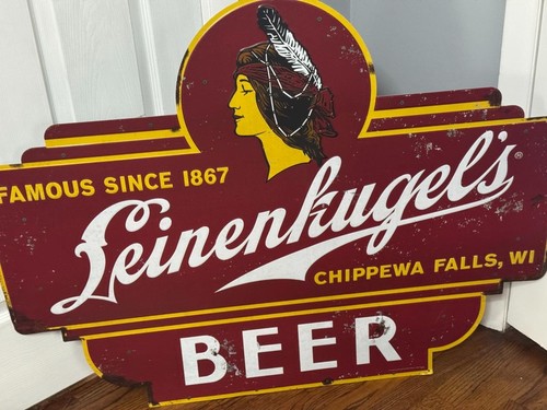 Large leinenkugel metal tin - leinenkugel's,
