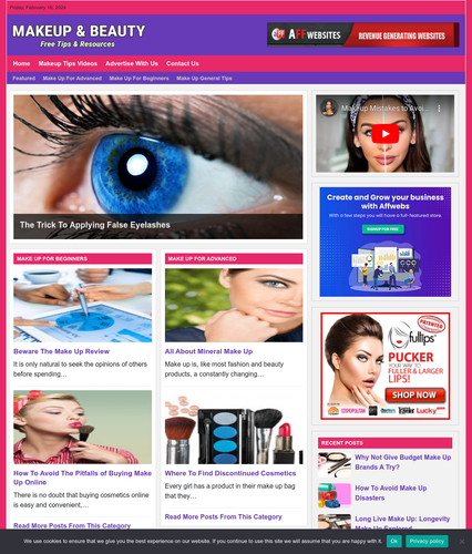 Makeup tips website business - makeup,