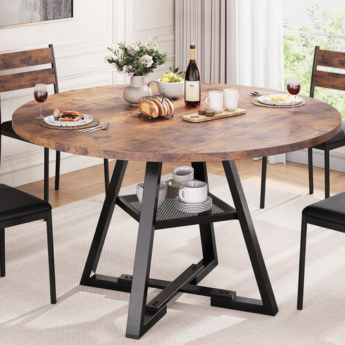 Round dining table - dining,