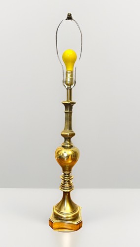 Vtg leviton brass table lamp - vtg,